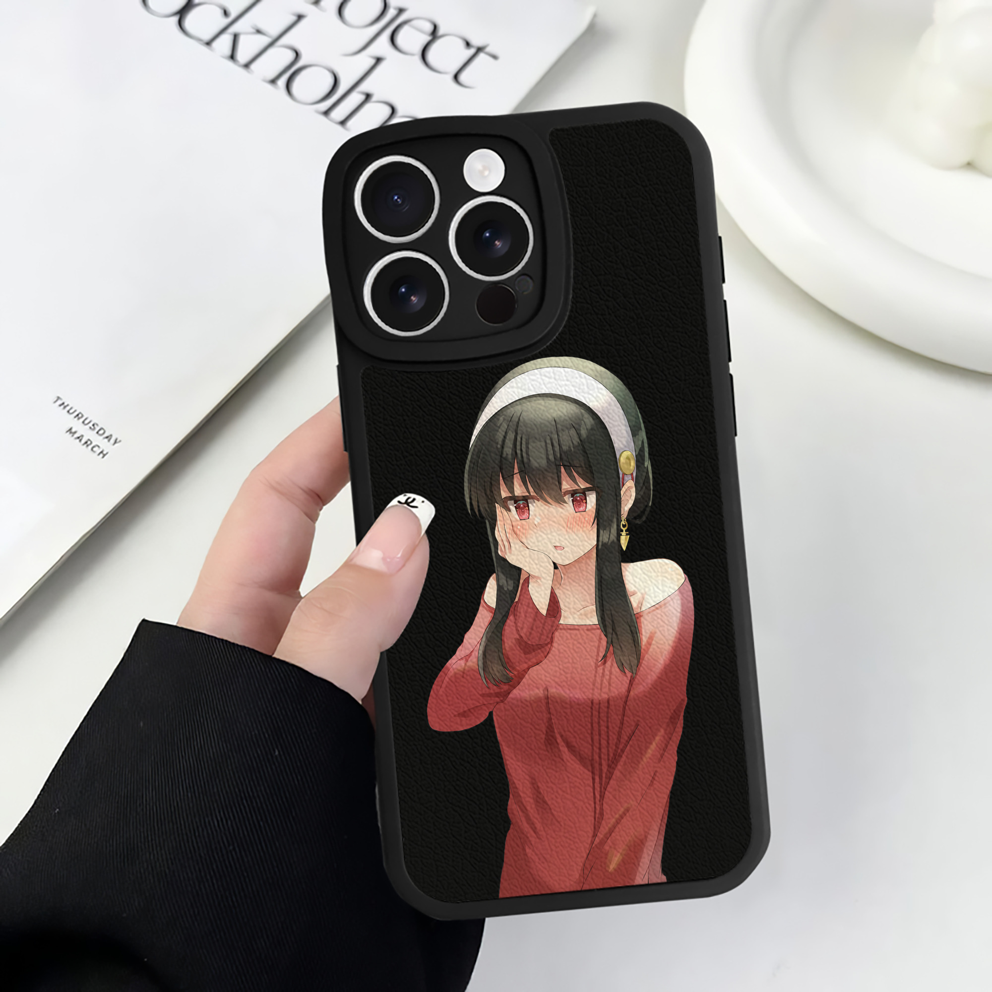 （画像用） SPY×FAMILY间谍家家酒 【iPhone 16シリーズ対応】シリコンスマホケース（レザー調） 材質：シリコン